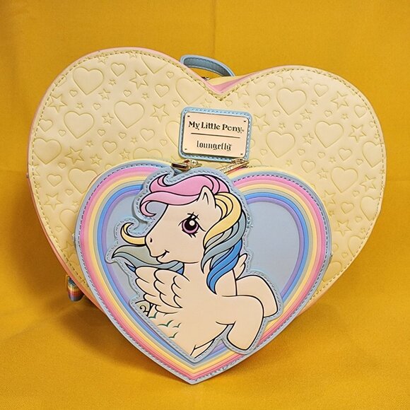 Loungefly My Little Pony Exclusive Sky Dancer Heart Shaped Figural Mini Backpack - Picture 1 of 11